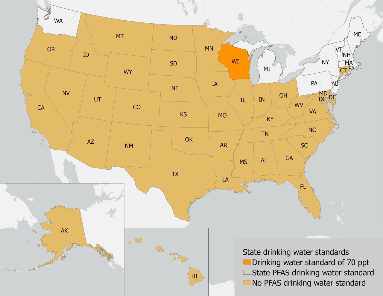 State PFAS standards