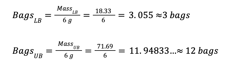 Plastic bag equation