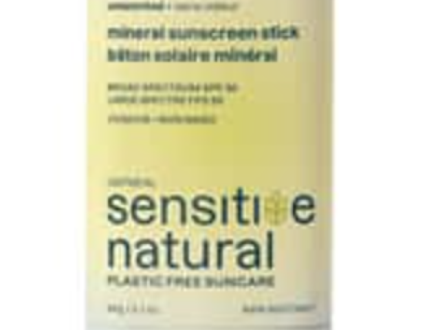 ATTITUDE Oatmeal Sensitive Natural Mineral Sunscreen Stick, Unscented, SPF 30